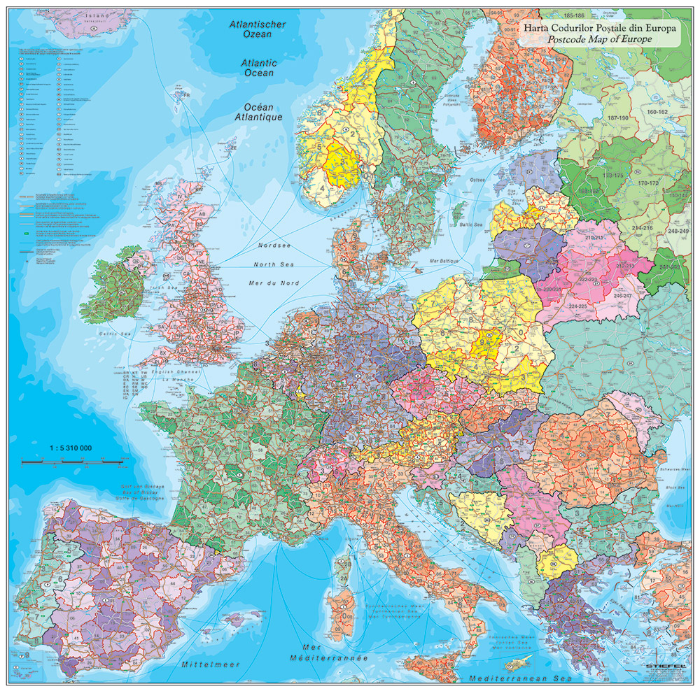 Closely Or Actor Mapa de birou harta Europa Coduri Postale