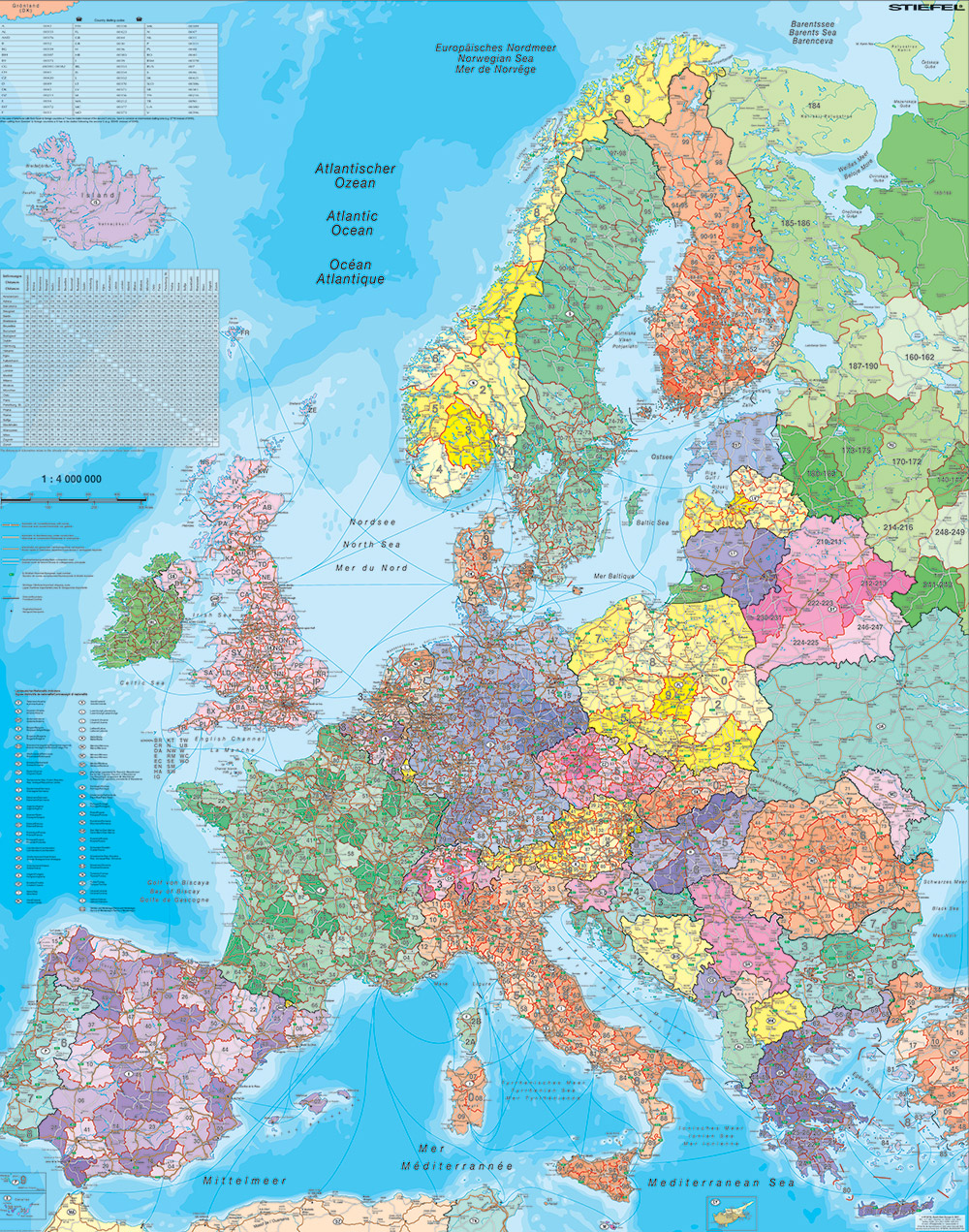 Harta Europei Business Map